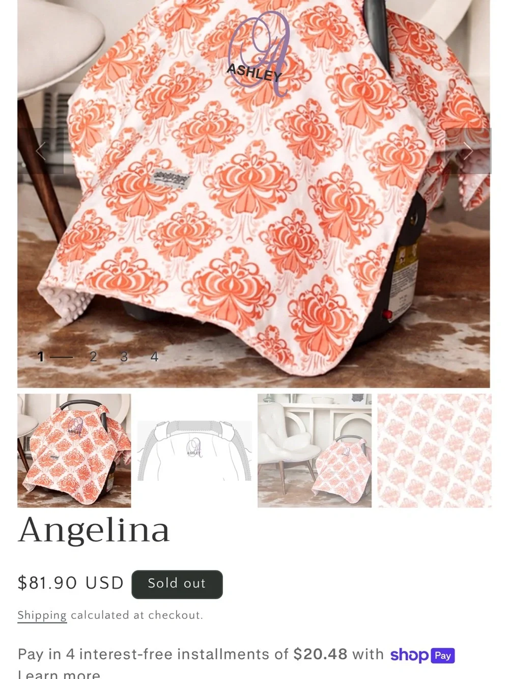 Canopy couture car seat cover